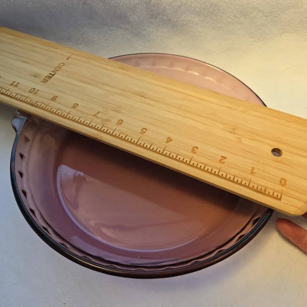FLUTED PURPLE AMETHYST PIE DISH PYREX DISH 10 in